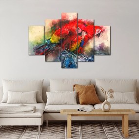Obraz červených papagájov ara (150x105 cm)