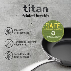 Panvica s titánovým povrchom Ø 28 cm H: 5.5 cm - Sirius Terra Multi-layer Lunasol - 601334