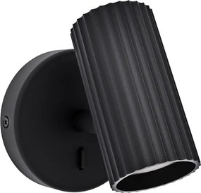 Eglo 902031 - Nástenné bodové svietidlo PORTILLO 1xGU10/5W/230V čierna