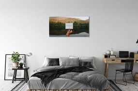 Obraz canvas Panorama ručné písmo 120x60 cm