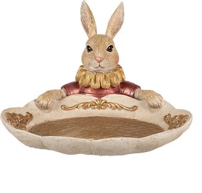 Veľkonočné dekorácie králik s podnosom - 22*21*15 cm