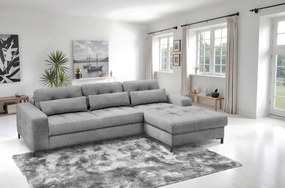 XXXLutz ROHOVÁ SEDAČKA, textil, sivá MID.YOU - Sedačky - 000694007908