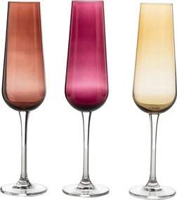 BOHEMIA ARDEA SMOKEY POHÁR NA ŠAMPANSKÉ 220 ML SADA 6KS