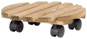 Drevený pojazdný podstavec pod kvetináč ø 29 cm (výška 8 cm) Indoor & Outdoor – Esschert Design