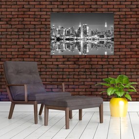 Obraz - New York, čiernobiely (90x60 cm)