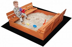 Bestent Pieskovisko s lavičkami 150cm impregnované + krycia plachta + agrotextília