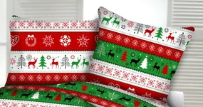 INTERMEDIC SK Obliečka Christmas Red/Green 40x40 cm
