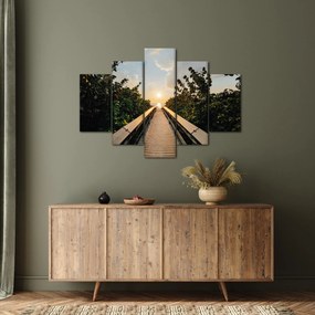 Obraz - cesta k slnku (150x105 cm)