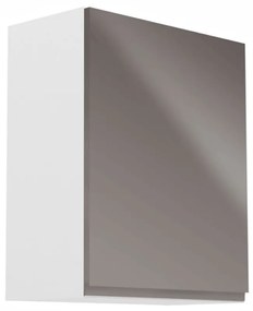 Horná kuchynská skrinka G601F Aurellia (biela + sivý lesk) (P). Vlastná spoľahlivá doprava až k Vám domov. 1015807