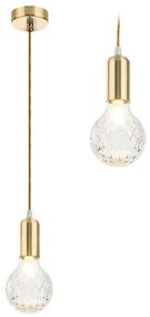 Stropné svietidlo Misha retro gold