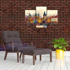 Obraz - Jeseň v maľovanom meste (90x60 cm)