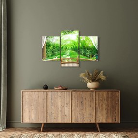 Obraz - Výhľad na tropickú záhradu (90x60 cm)