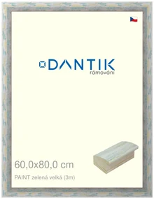 DANTIK rám na obraz 60x80 | PAINT zelená velká (Plexi Čiré)