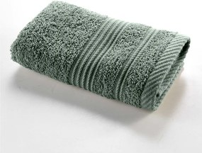 Šalviový zelený froté bavlnený uterák 30x50 cm Tendresse – douceur d'intérieur