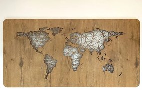 Led obraz s mapou sveta