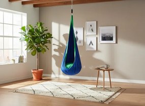 Závesné kreslo pre deti KOKON modré HAM5264