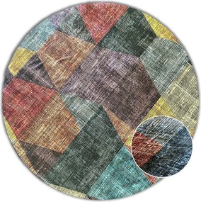 BE Koberec Porte 2032 Koło MULTI – viacfarebný okrúhly Rozmer: 80 cm