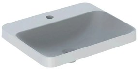 GEBERIT VariForm obdĺžnikové zápustné umývadlo s otvorom, bez prepadu, 550 x 450 mm, biela, 500.742.01.2