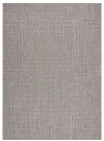Koberec Sizal Floorlux 20580 jednofarebný - strieborný / čierny