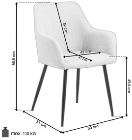 VERA Terakota (textília Basel 44) - MODERNÉ ČALÚNENÉ KABÍNKOVÉ STOLIČKY DO OBÝVAČKY/JEDÁLNE LOFT