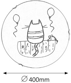Rabalux 4558 - Detské nástenné svietidlo CATHY 2xE27/60W