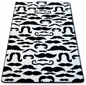 Kusový koberec Mustaches čierny 160x220cm
