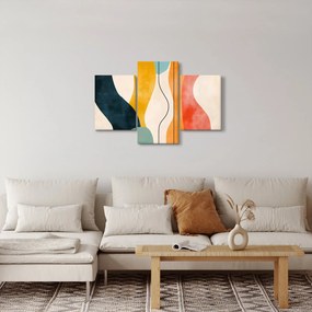 Obraz - Minimalistická farebná ilustrácia II. (90x60 cm)