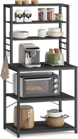 Kuchynský regál Vasagle Vogues 60 cm čierny