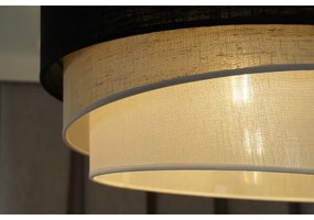 Duolla - Luster na lanku TRIO 1xE27/15W/230V pr. 45 cm čierna/šedá/biela