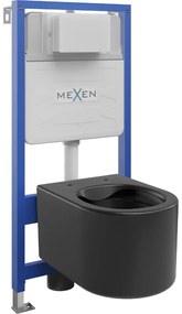 Mexen Fenix Slim, podomietkový modul a závesné WC Sofia, čierna matná, 6103354XX85