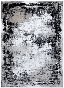 Dywany Łuszczów, Kusový koberec Gloss 8493 78 Vintage grey/black, 80x150, šedá, kancelária