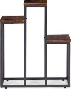 Stojan na květiny EVELIN 67x52 cm hnědý/černý