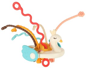 Montessori zmyslová hračka na hryzenie pre bábätká labuť
