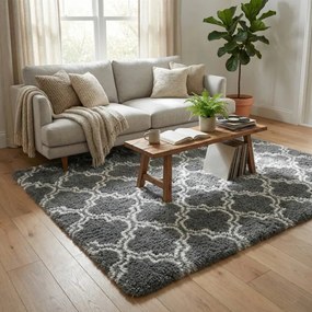 Protišmykový koberec DECOR sivý