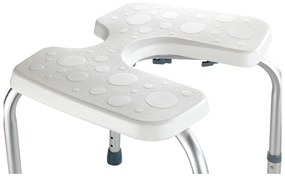 Stolička do sprchy Wenko Hygienic Stool White, 53 × 46 cm