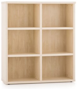 Stredný regál Visio 100 x 34 x 113,7 cm, javor