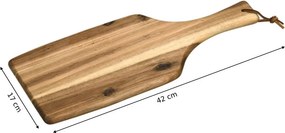 Doska na krájanie BREWLY 42x17 cm z masívu hnedá