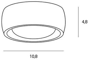 MAXLIGHT C0204 - LED Kúpeľňové stropné svietidlo KODAK LED/8W/230V IP44 čierna