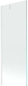 Mexen Next, vaňová zástena 1-krídlová 70 x 150 cm, fixné krídlo, 6 mm číre sklo, biely profil, 895-070-000-00-00-20