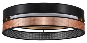 Duolla-LED Stropné svietidlo ROLLER DUO SHINY LED/24W/230V pr. 45 cm čierna/medená
