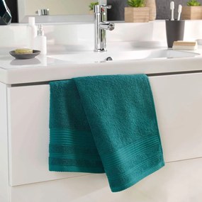 Tmavozelený froté bavlnený uterák 50x90 cm Tendresse – douceur d'intérieur