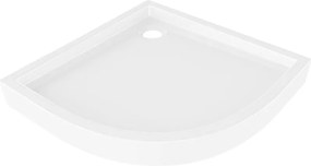 Mexen Flow+, štvrťkruhová sprchová vanička 90 x 90 cm, biela lesklá, 46Q109090H