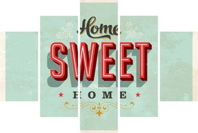 Obraz - Home sweet home (150x105 cm)
