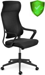 Kancelárska stolička z mikrosieťoviny Sofotel Labi  - čierna