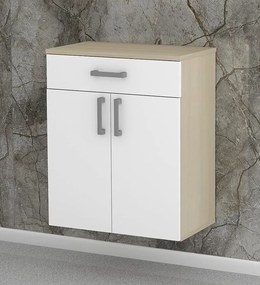 Nabytekmorava Kúpeľňová skrinka K24 farba korpusu: Dub sonoma tmavý, farba dvierok: Dub sonoma tmavý