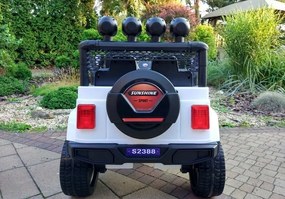 LEAN CARS Elektrické autíčko Jeep S2388 biele 4x45W