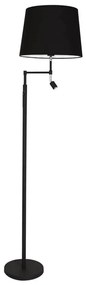 ByRydens 1988780-4007-LED Stojacia lampa ORLANDO 1xE27/5W/230V+LED/3W čierna