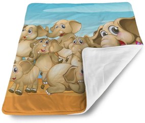 Sablio Deka pre bábätko Slony - 80x100 cm