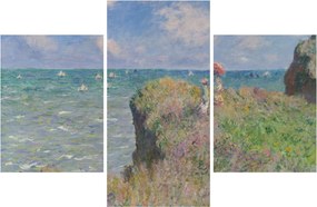 Obraz - Claude Monet, Cliff Walk at Pourville, reprodukcia (90x60 cm)
