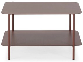 Terakotový kovový konferenčný stolík 70x73 cm Beatrix – MOME